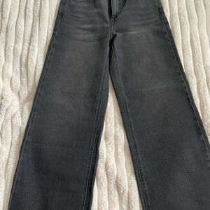 Quince Charcoal Bella Wide Straight Leg Women's Jeans. Size 29 with 28 inseam